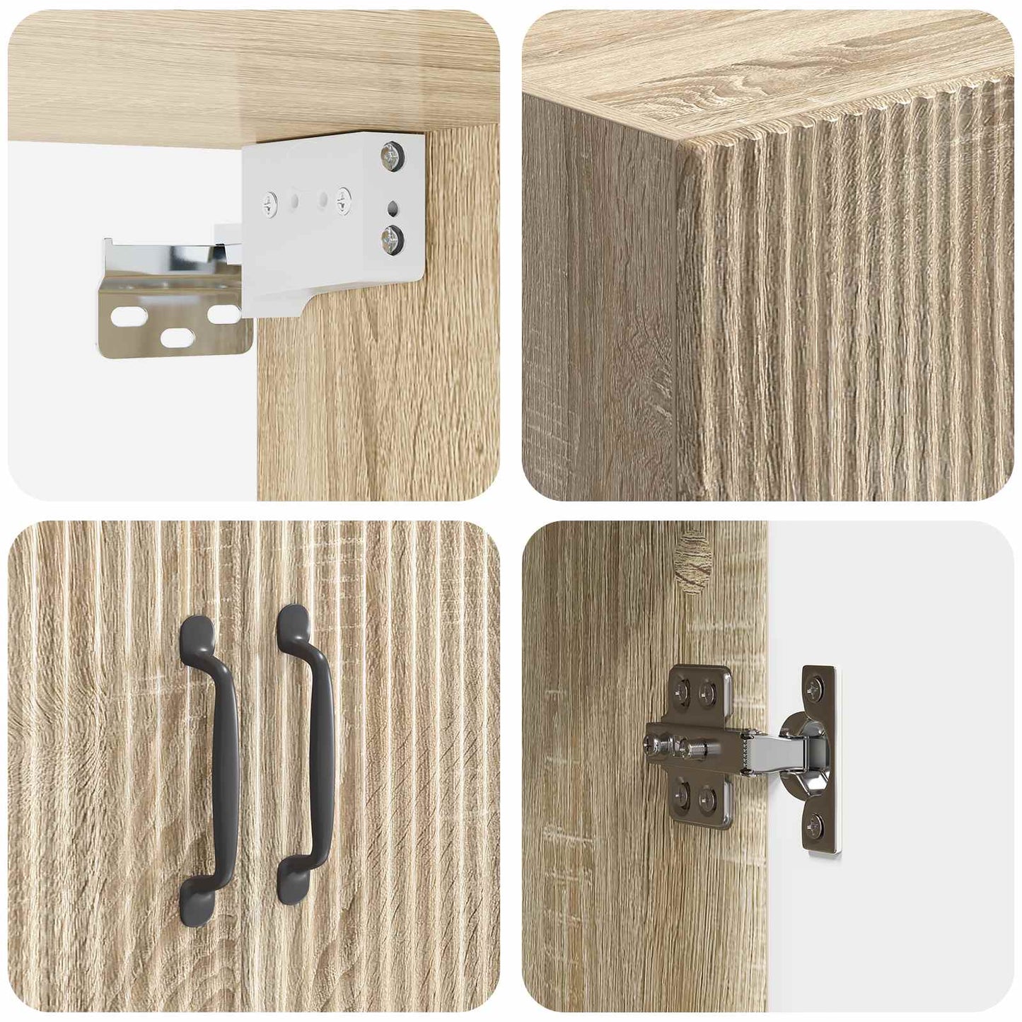 vidaXL Σέτ Ντουλαπιών 2 τμχ. 66 x 34,5 x 87 εκ. Επεξεργασμένο Ξύλο