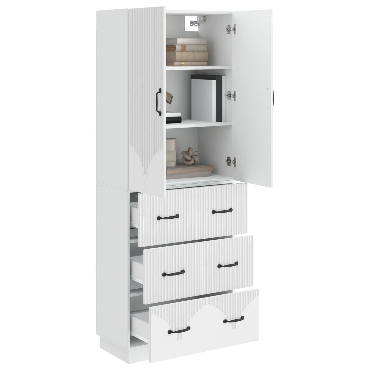 vidaXL Σέτ Ντουλαπιών 2 τμχ. 66 x 34,5 x 87 εκ. Επεξεργασμένο Ξύλο