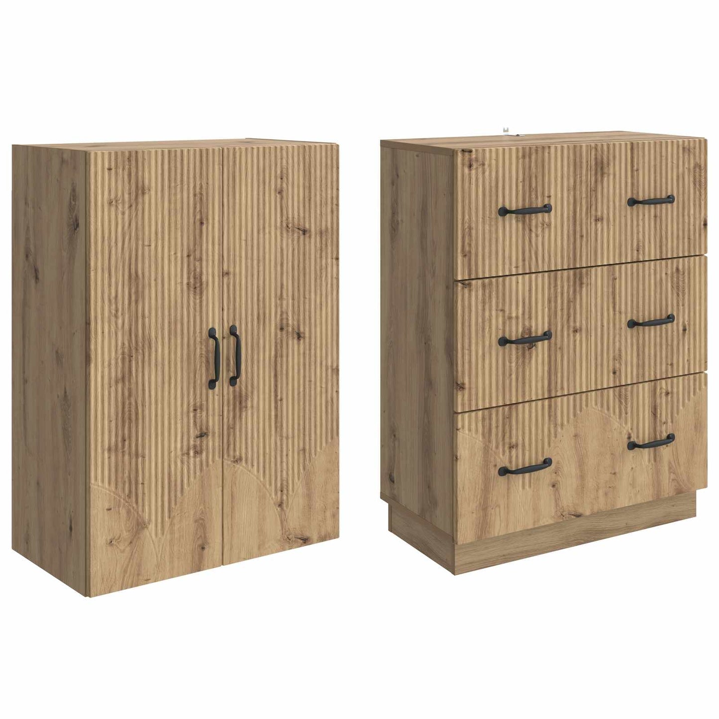 vidaXL Σέτ Ντουλαπιών 2 pcs Artisan Δρυς 66 x 34,5 x 87 εκ.