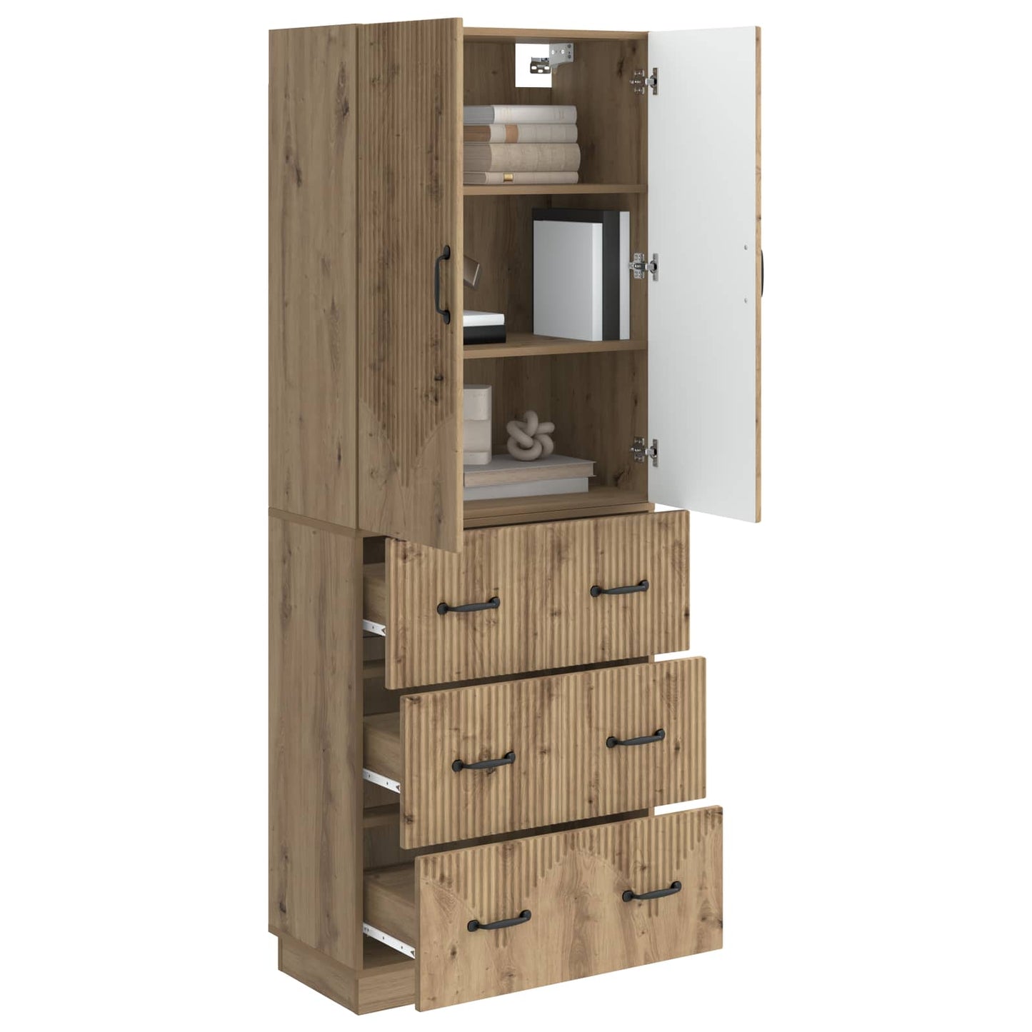 vidaXL Σέτ Ντουλαπιών 2 pcs Artisan Δρυς 66 x 34,5 x 87 εκ.