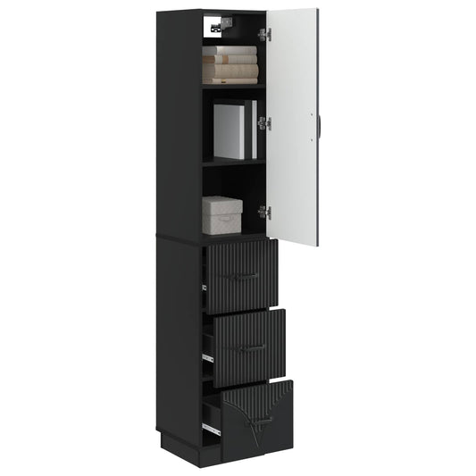 vidaXL Σέτ Ντουλαπιών 2 pcs Μαύρο 33 x 34,5 x 87 εκ.