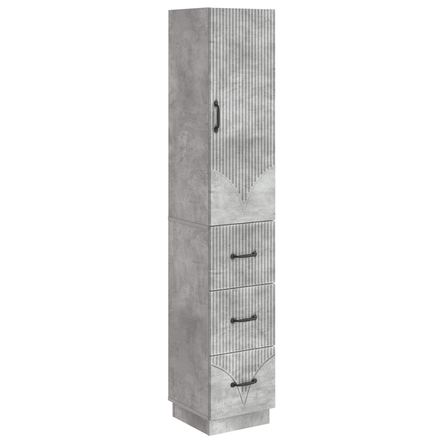 vidaXL Σέτ Ντουλαπιών 2 pcs Γκρι Σκυροδέματος 33 x 34,5 x 87 εκ.