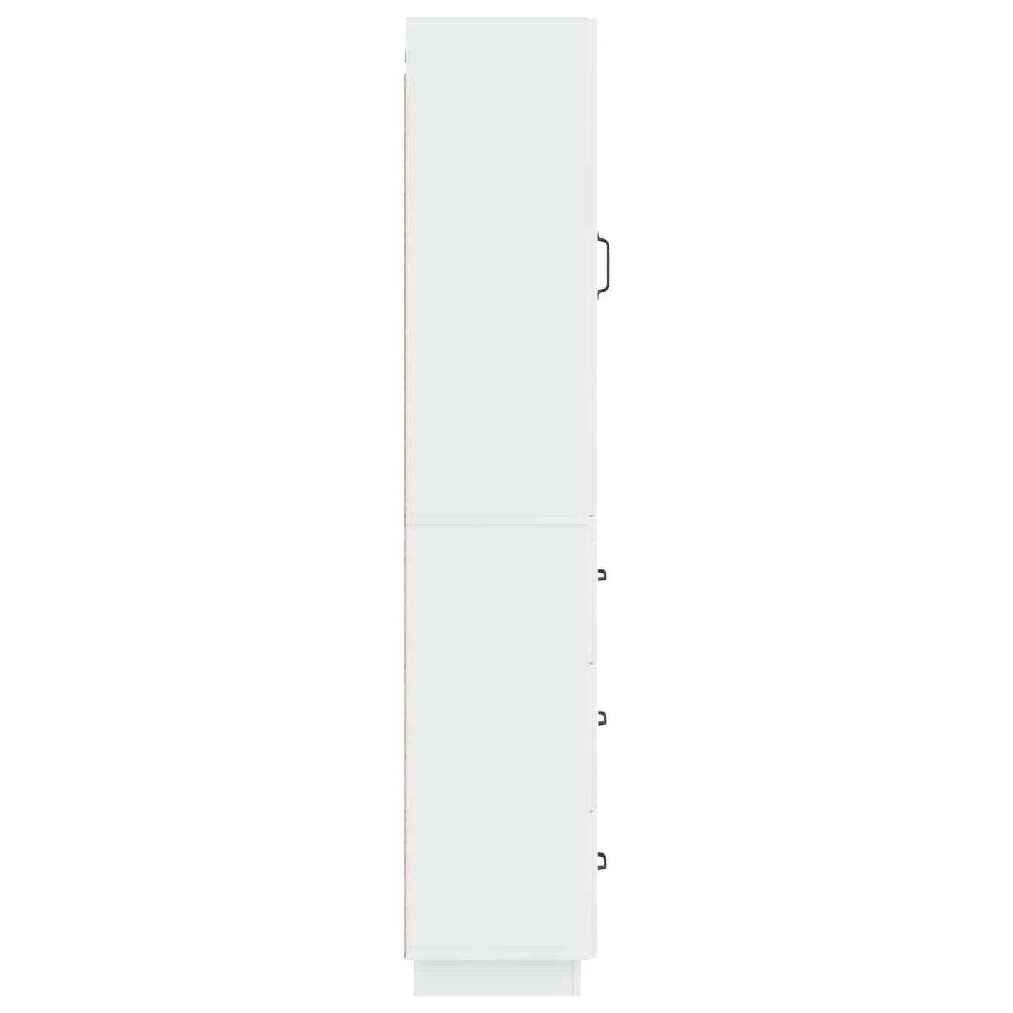 vidaXL Σέτ Ντουλαπιών 2 pcs Γυαλιστερό Λευκό 33 x 34,5 x 87 εκ.