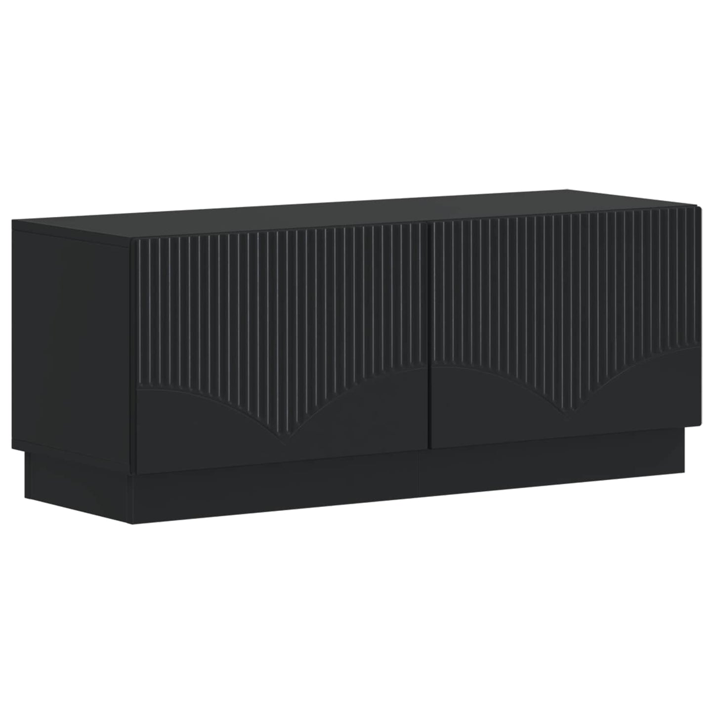 vidaXL 5 Τεμάχια LED Τηλεοπτικού Ντουλαπιού Μαύρο Επεξεργασμένο Ξύλο