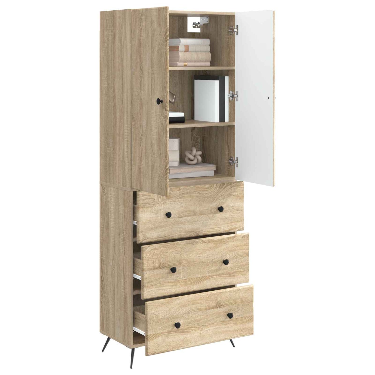 vidaXL Σέτ Ντουλαπιών 2 pcs Sonoma Δρυς 66 x 34,5 x 90 εκ