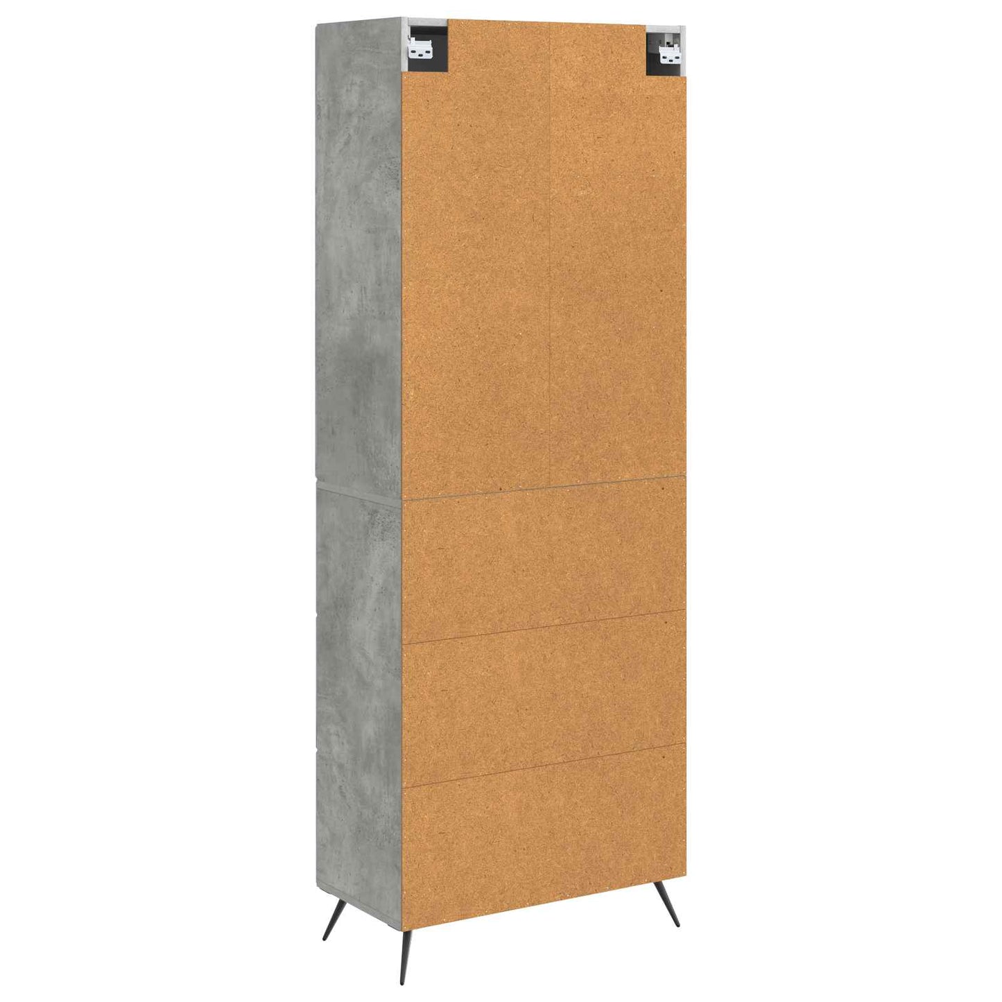 vidaXL Σέτ Ντουλαπιών 2 pcs Γκρι Σκυροδέματος 66 x 34,5 x 90 εκ