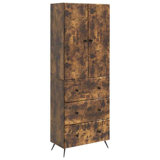 vidaXL Σέτ Ντουλαπιών 2 pcs Καπνισμένο Ξύλο Δρυός 66 x 34,5 x 90 εκ