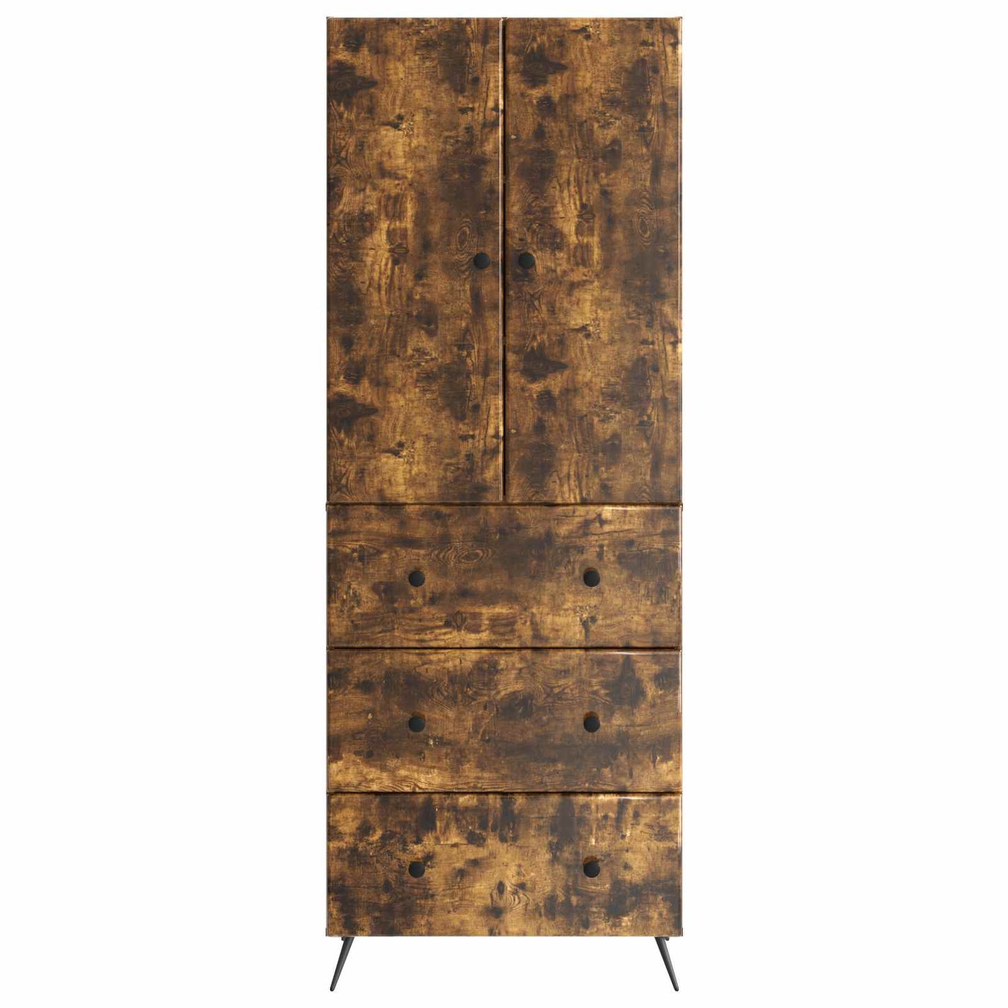 vidaXL Σέτ Ντουλαπιών 2 pcs Καπνισμένο Ξύλο Δρυός 66 x 34,5 x 90 εκ