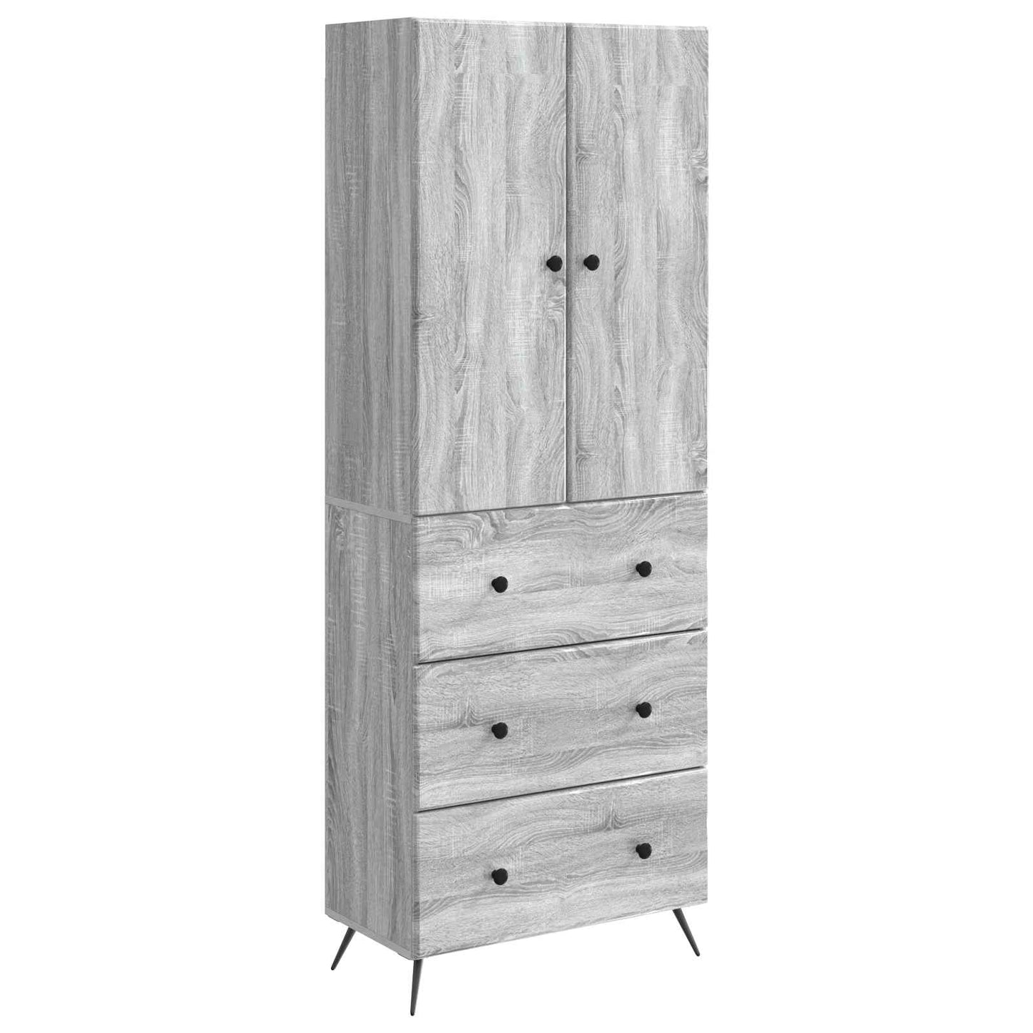 vidaXL Σέτ Ντουλαπιών 2 pcs Γκρι Sonoma 66 x 34,5 x 90 εκ