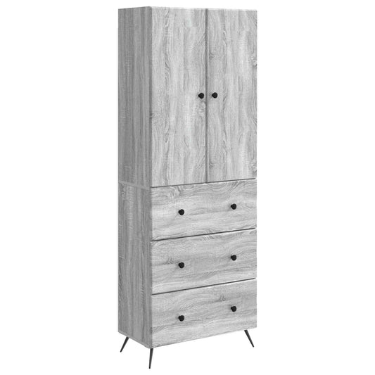 vidaXL Σέτ Ντουλαπιών 2 pcs Γκρι Sonoma 66 x 34,5 x 90 εκ