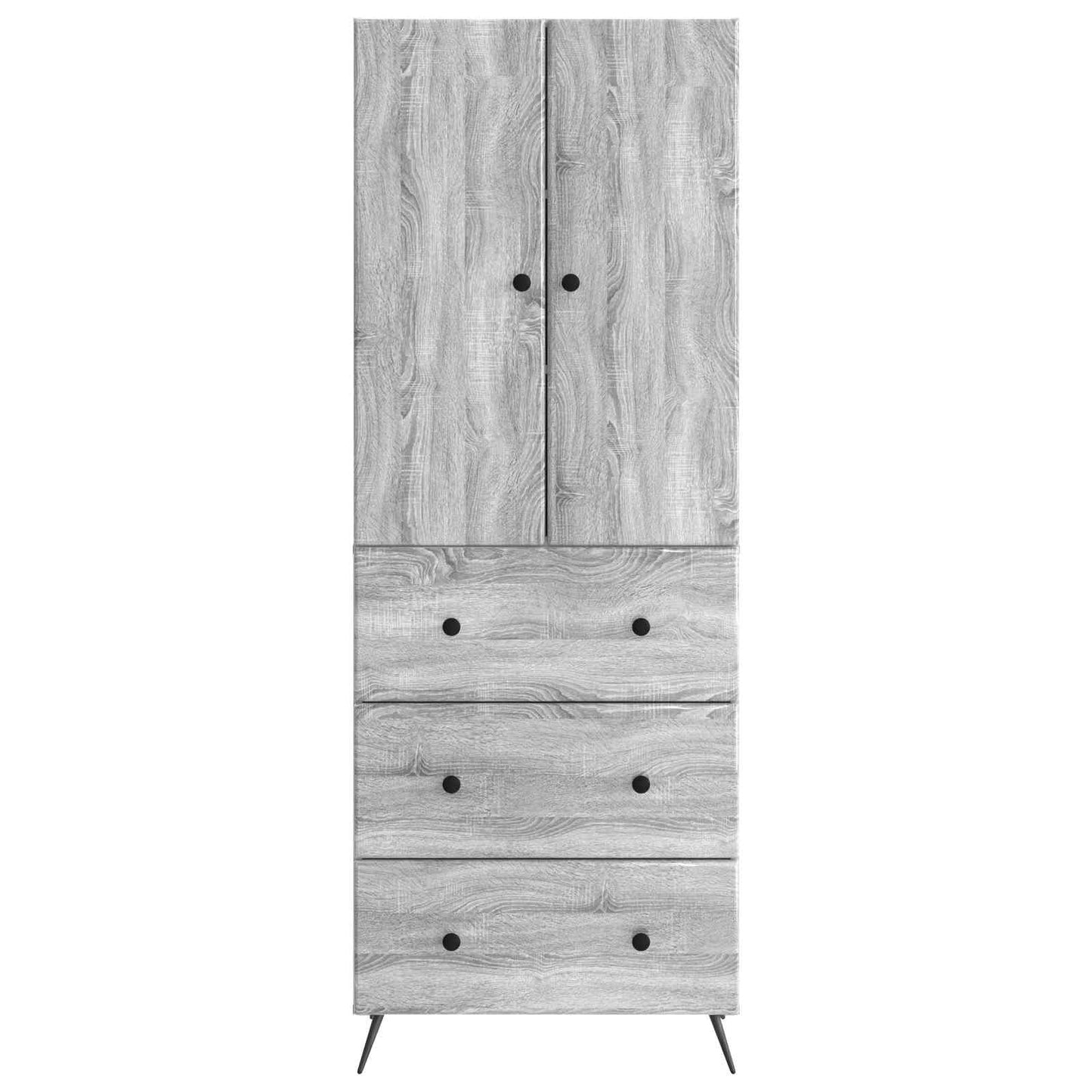 vidaXL Σέτ Ντουλαπιών 2 pcs Γκρι Sonoma 66 x 34,5 x 90 εκ