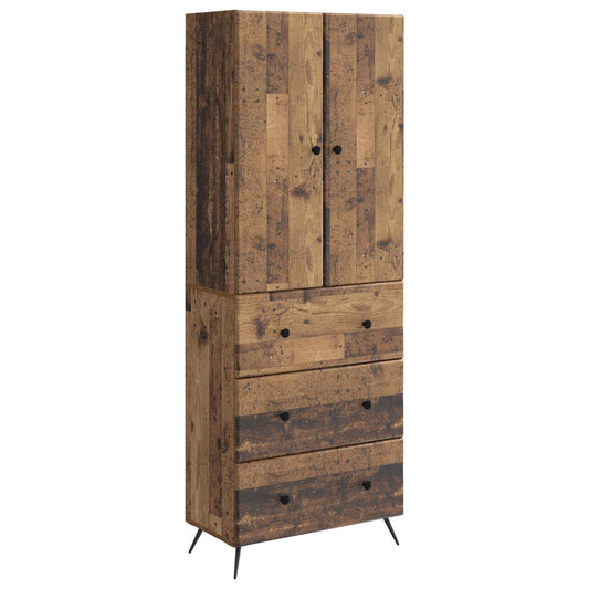 vidaXL Σέτ Ντουλαπιών 2 pcs Παλαιωμένο ξύλο 66 x 34,5 x 90 εκ