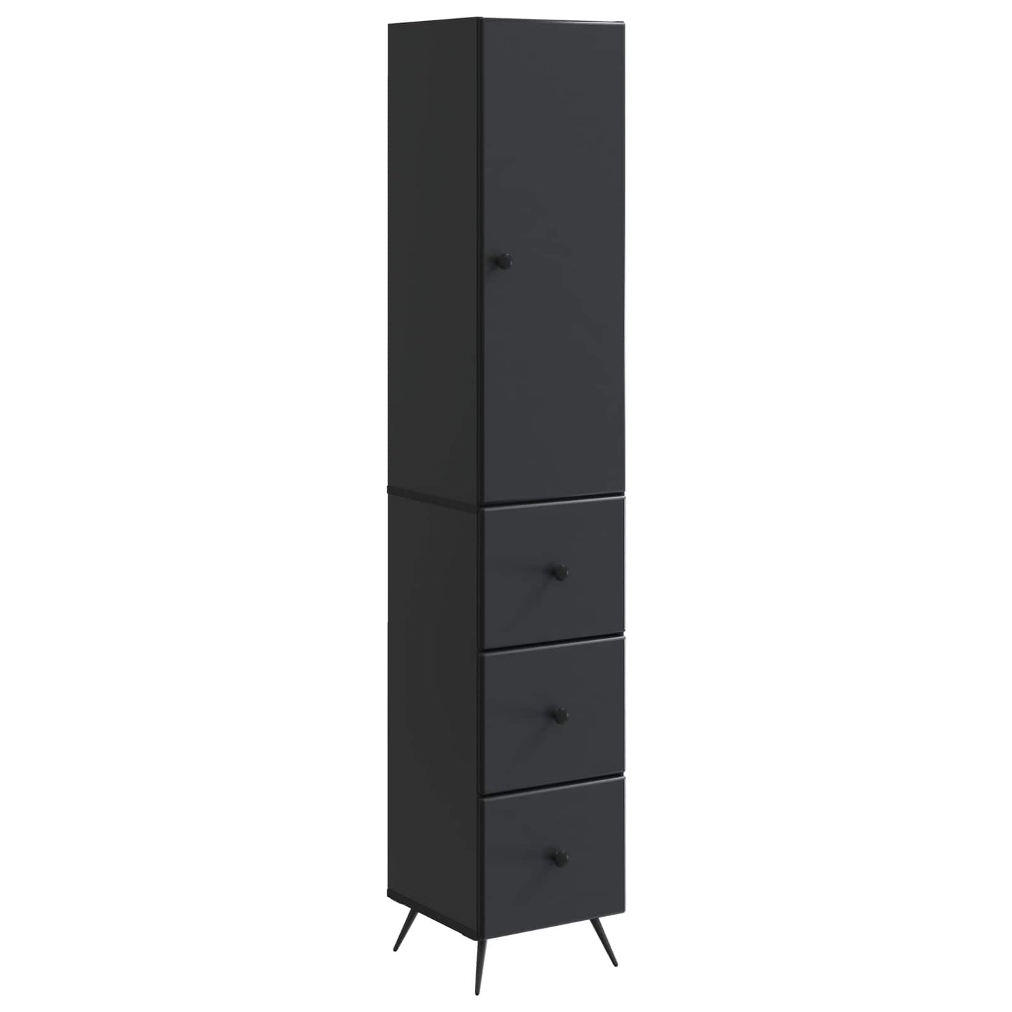 vidaXL Σέτ Ντουλαπιών 2 pcs Μαύρο 34,5 x 34,5 x 90 εκ.