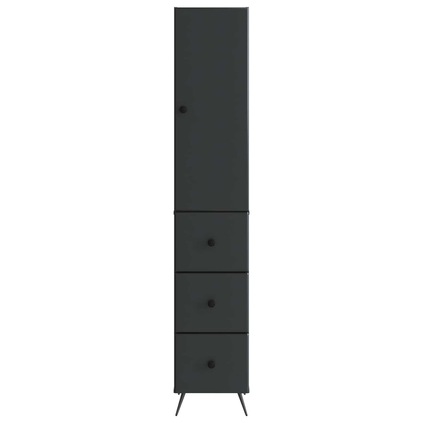 vidaXL Σέτ Ντουλαπιών 2 pcs Μαύρο 34,5 x 34,5 x 90 εκ.