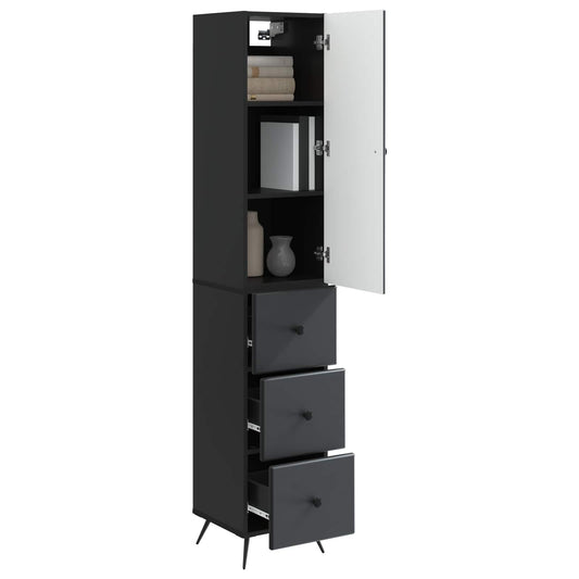 vidaXL Σέτ Ντουλαπιών 2 pcs Μαύρο 34,5 x 34,5 x 90 εκ.