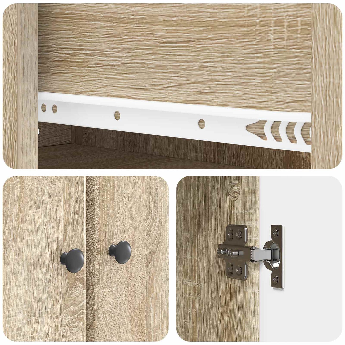vidaXL Σέτ Ντουλαπιών 2 pcs Sonoma Δρυς 34,5 x 34,5 x 90 εκ.