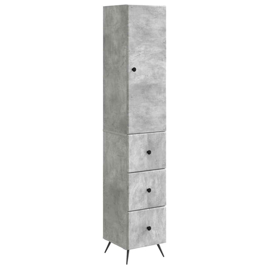 vidaXL Σέτ Ντουλαπιών 2 pcs Γκρι Σκυροδέματος 34,5 x 34,5 x 90 εκ.