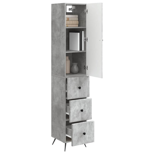 vidaXL Σέτ Ντουλαπιών 2 pcs Γκρι Σκυροδέματος 34,5 x 34,5 x 90 εκ.