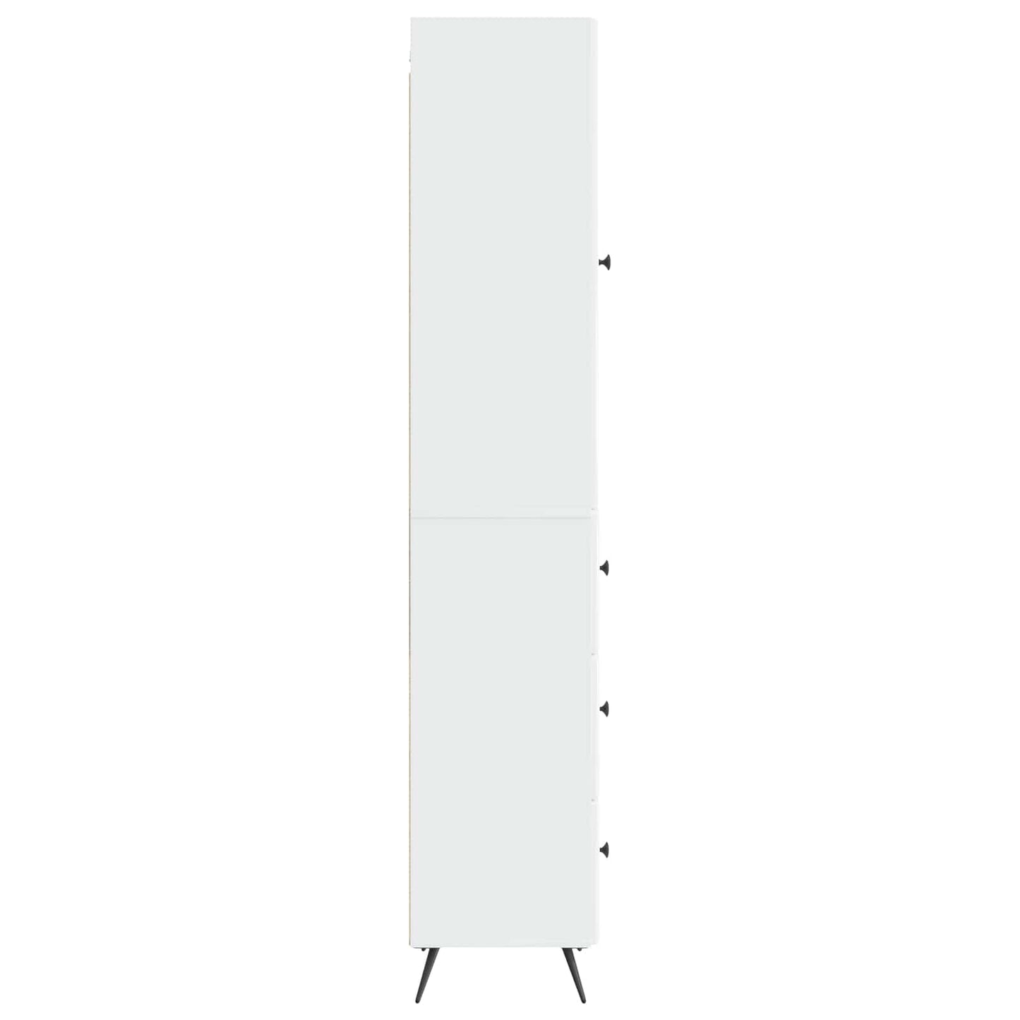 vidaXL Σέτ Ντουλαπιών 2 pcs Γυαλιστερό Λευκό 34,5 x 34,5 x 90 εκ.