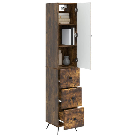 vidaXL Σέτ Ντουλαπιών 2 pcs Καπνισμένο Ξύλο Δρυός 34,5 x 34,5 x 90 εκ.