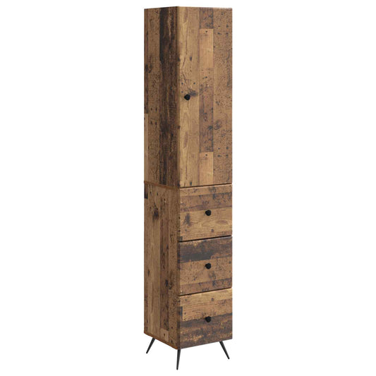 vidaXL Σέτ Ντουλαπιών 2 pcs Παλαιωμένο ξύλο 34,5 x 34,5 x 90 εκ.
