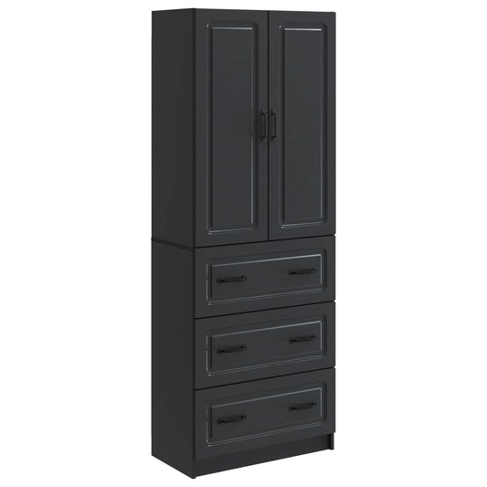 vidaXL Σέτ Ντουλαπιών 2 pcs Μαύρο 66 x 34,5 x 87 εκ.