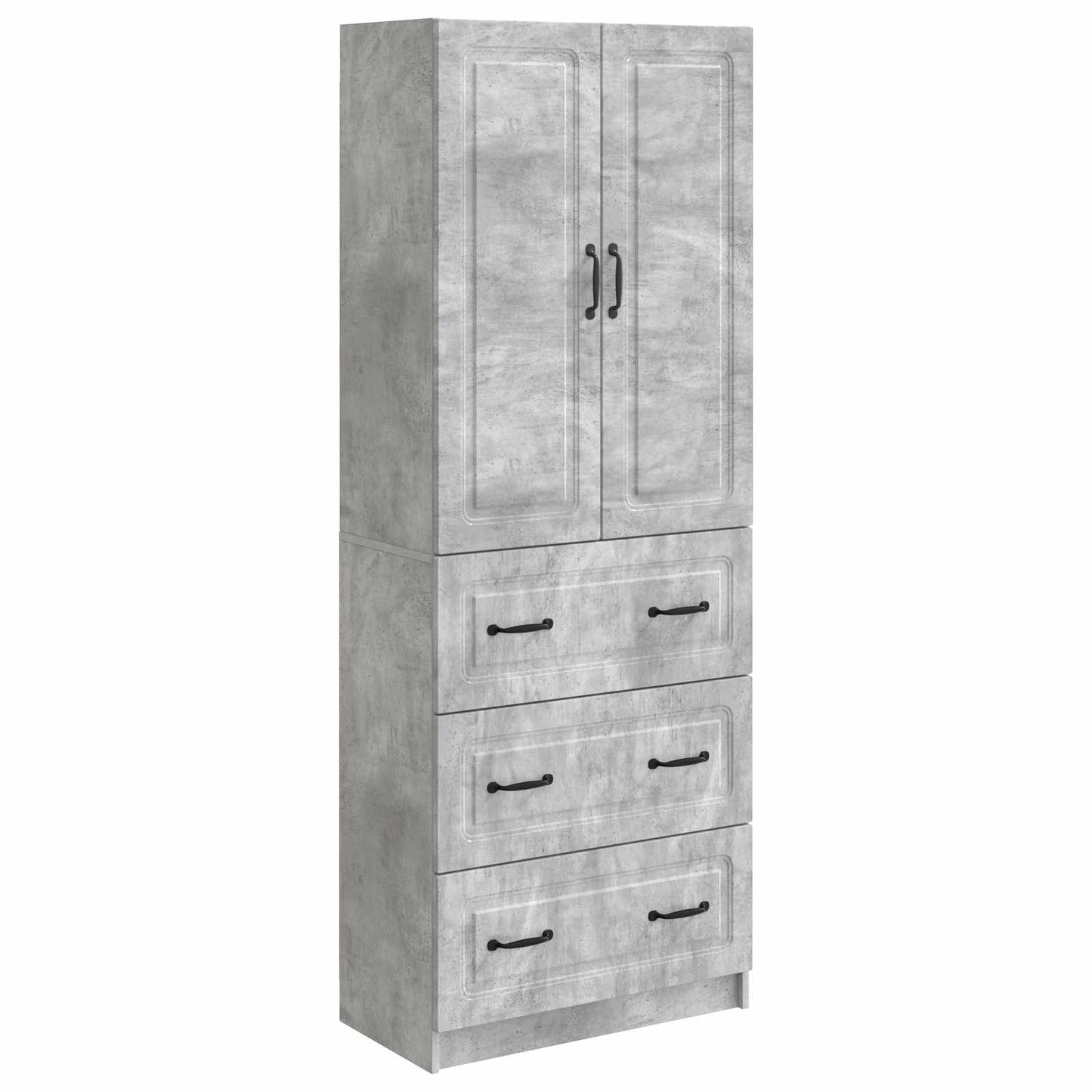 vidaXL Σέτ Ντουλαπιών 2 pcs Γκρι Σκυροδέματος 66 x 34,5 x 87 εκ.