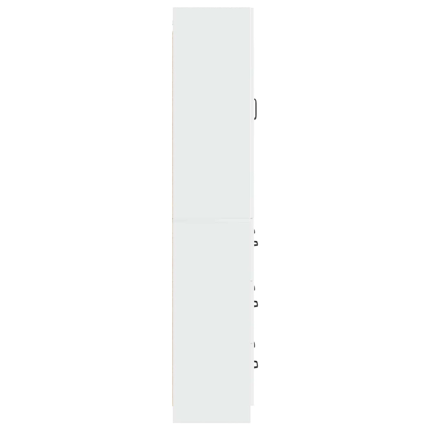 vidaXL Σέτ Ντουλαπιών 2 pcs Γυαλιστερό Λευκό 66 x 34,5 x 87 εκ.