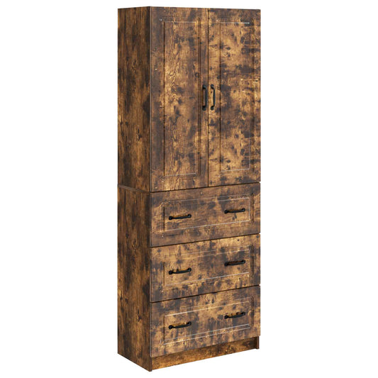 vidaXL Σέτ Ντουλαπιών 2 pcs Καπνισμένο Ξύλο Δρυός 66 x 34,5 x 87 εκ.