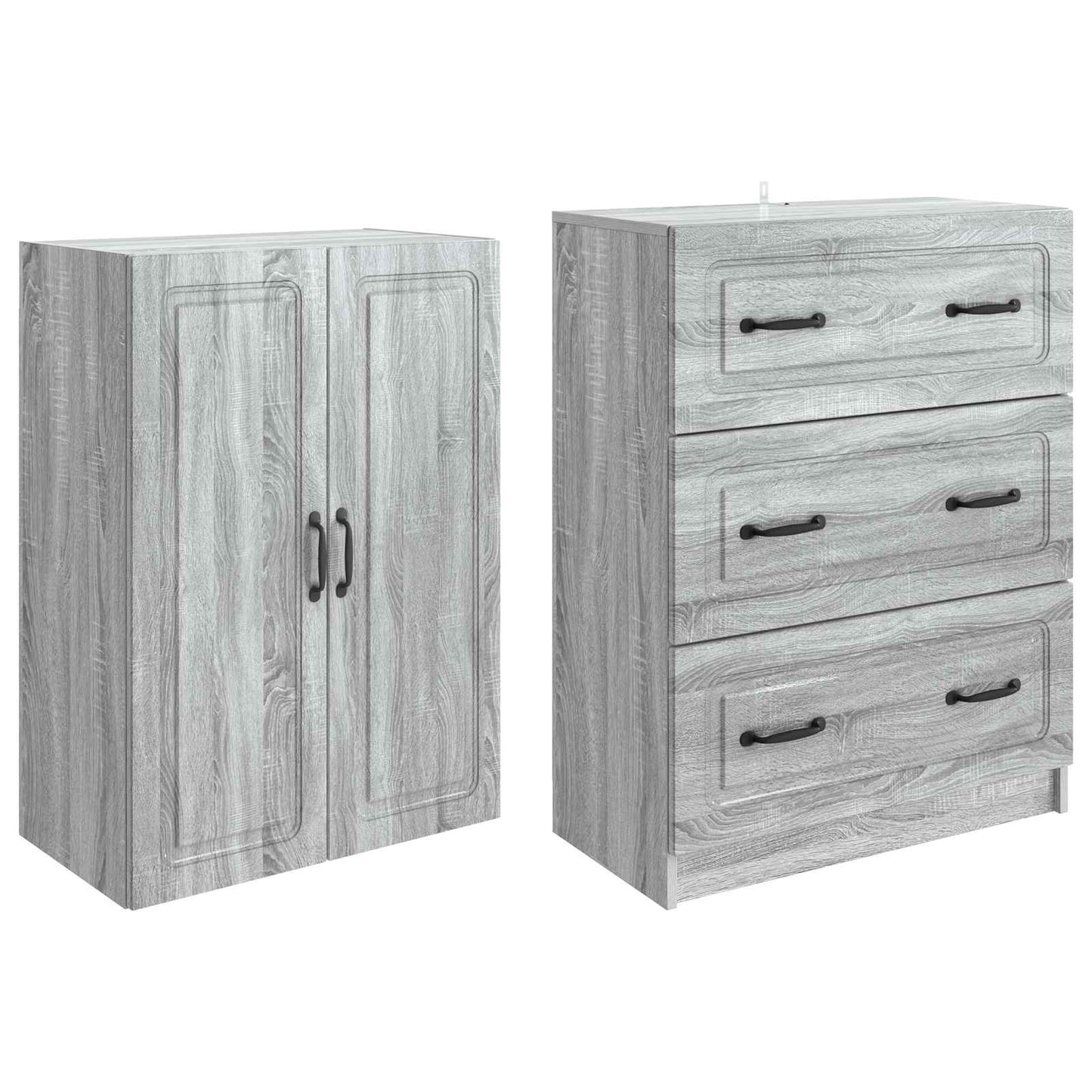 vidaXL Σέτ Ντουλαπιών 2 pcs Γκρι Sonoma 66 x 34,5 x 87 εκ.