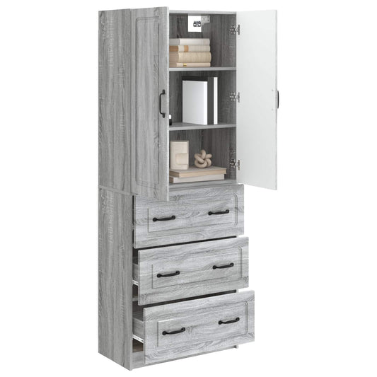 vidaXL Σέτ Ντουλαπιών 2 pcs Γκρι Sonoma 66 x 34,5 x 87 εκ.