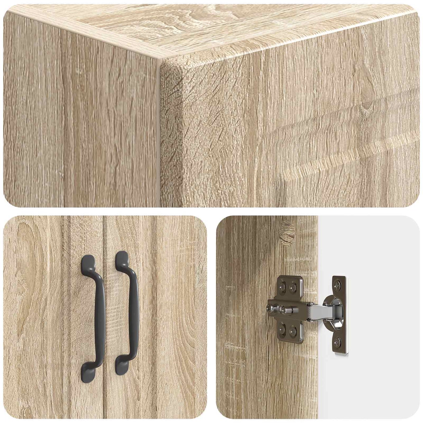 vidaXL Σέτ Ντουλαπιών 2 pcs Sonoma Δρυς 33 x 34,5 x 87 εκ.