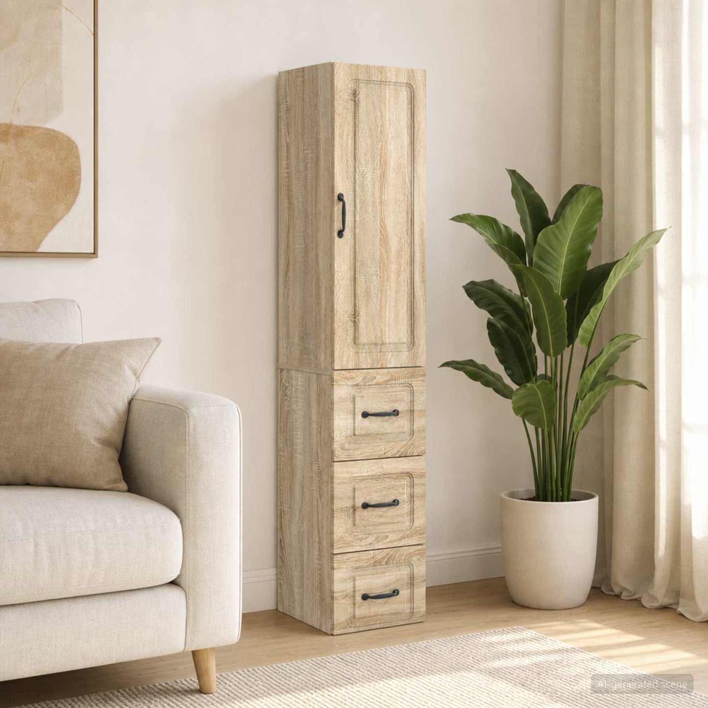 vidaXL Σέτ Ντουλαπιών 2 τμχ. 33 x 34,5 x 87 εκ. Επεξεργασμένο Ξύλο