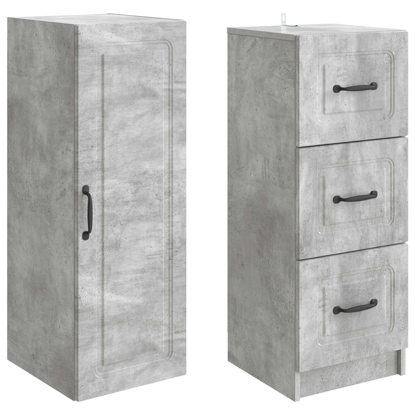 vidaXL Σέτ Ντουλαπιών 2 pcs Γκρι Σκυροδέματος 33 x 34,5 x 87 εκ.