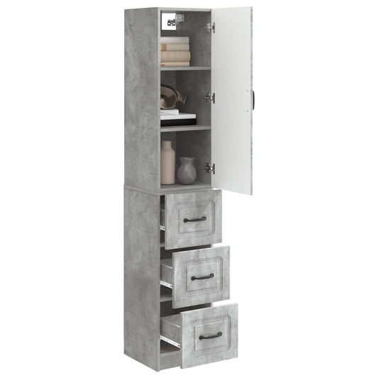 vidaXL Σέτ Ντουλαπιών 2 pcs Γκρι Σκυροδέματος 33 x 34,5 x 87 εκ.