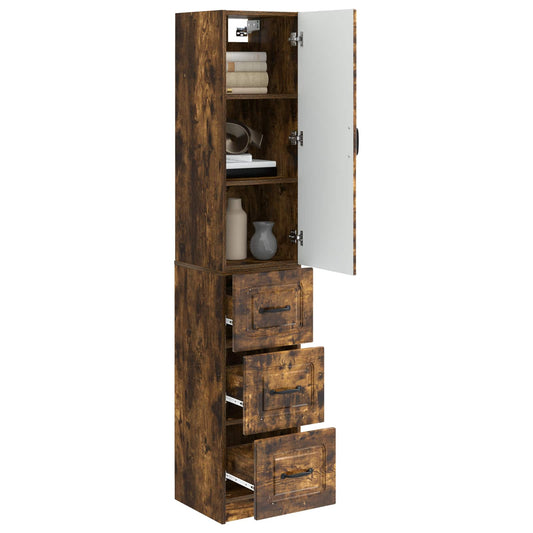 vidaXL Σέτ Ντουλαπιών 2 pcs Καπνισμένο Ξύλο Δρυός 33 x 34,5 x 87 εκ.