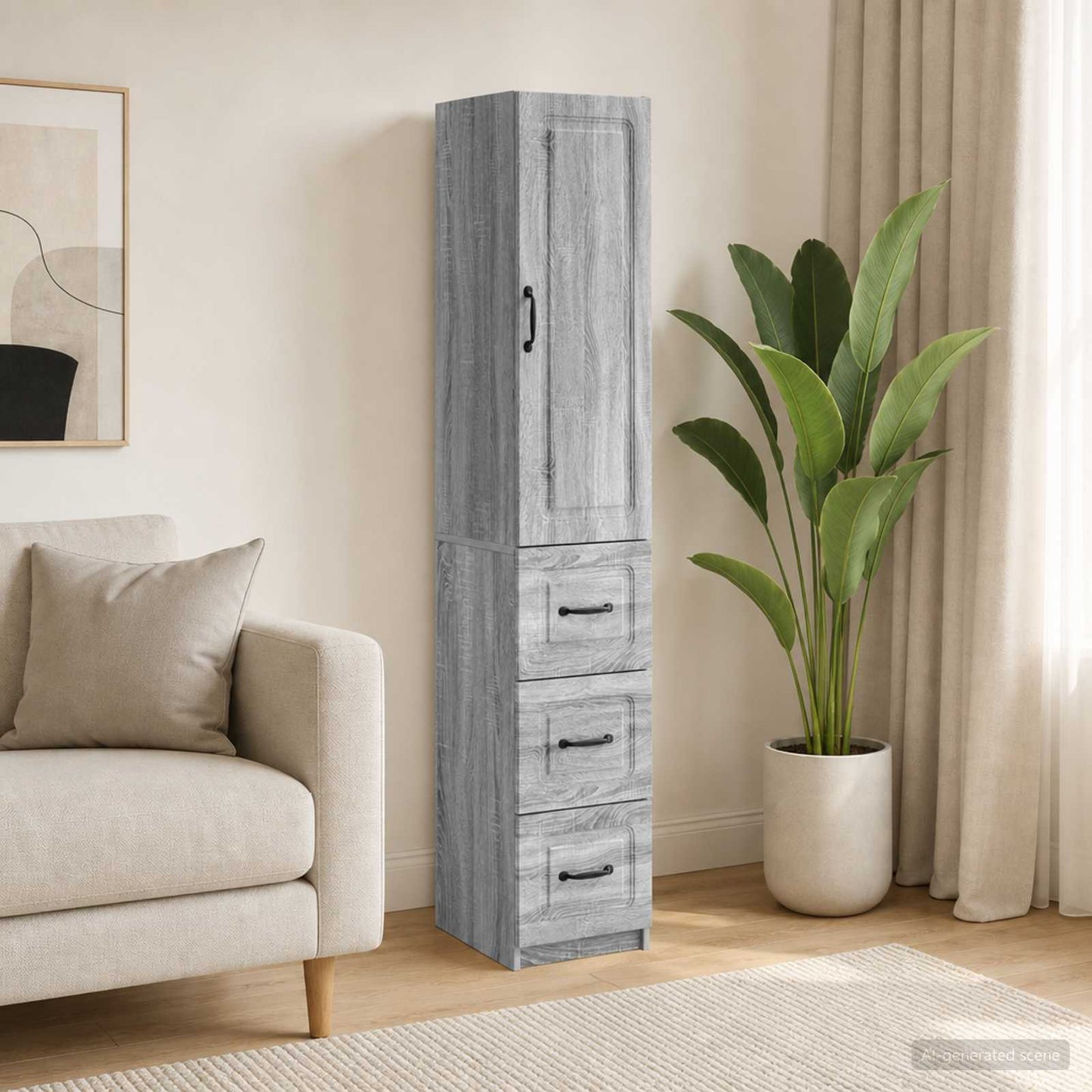 vidaXL Σέτ Ντουλαπιών 2 τμχ. 33 x 34,5 x 87 εκ. Επεξεργασμένο Ξύλο