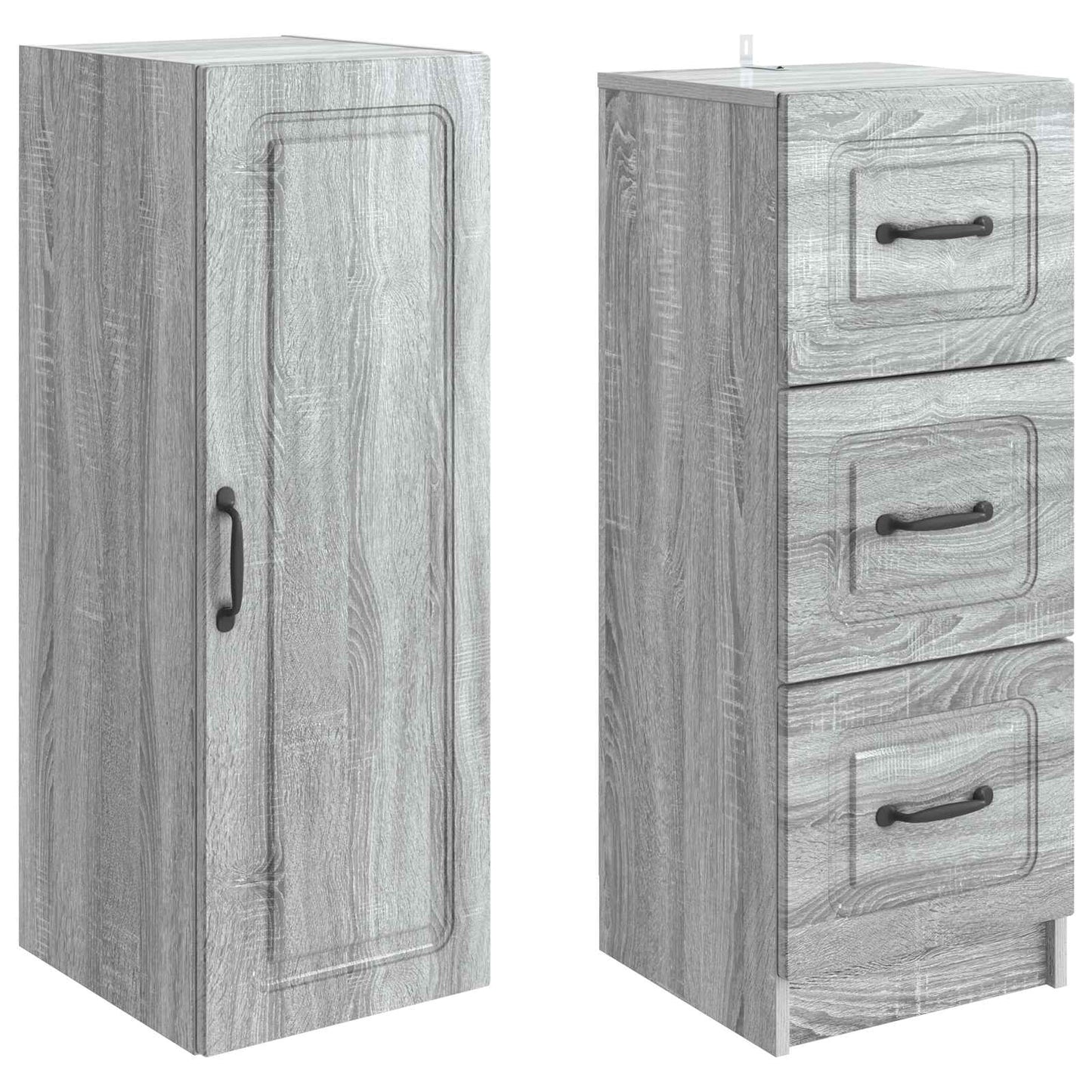 vidaXL Σέτ Ντουλαπιών 2 pcs Γκρι Sonoma 33 x 34,5 x 87 εκ.