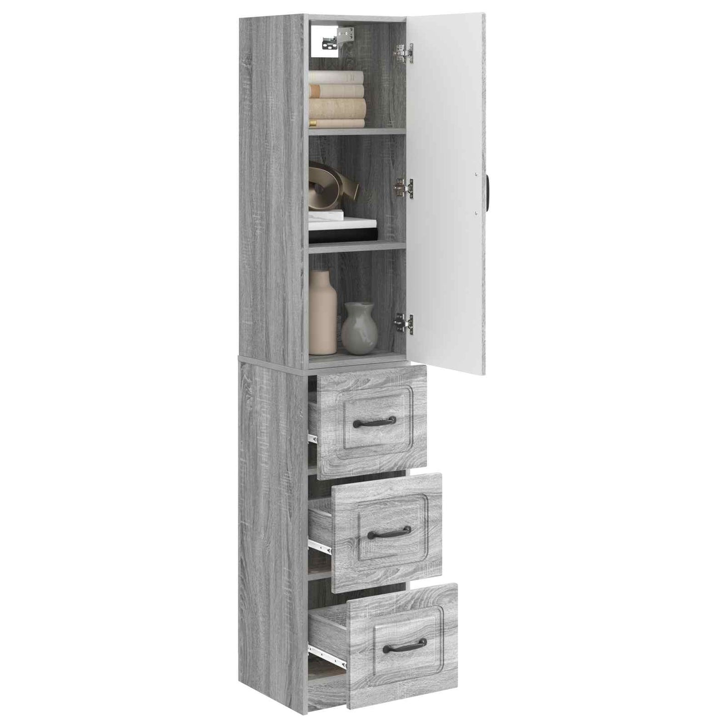vidaXL Σέτ Ντουλαπιών 2 pcs Γκρι Sonoma 33 x 34,5 x 87 εκ.