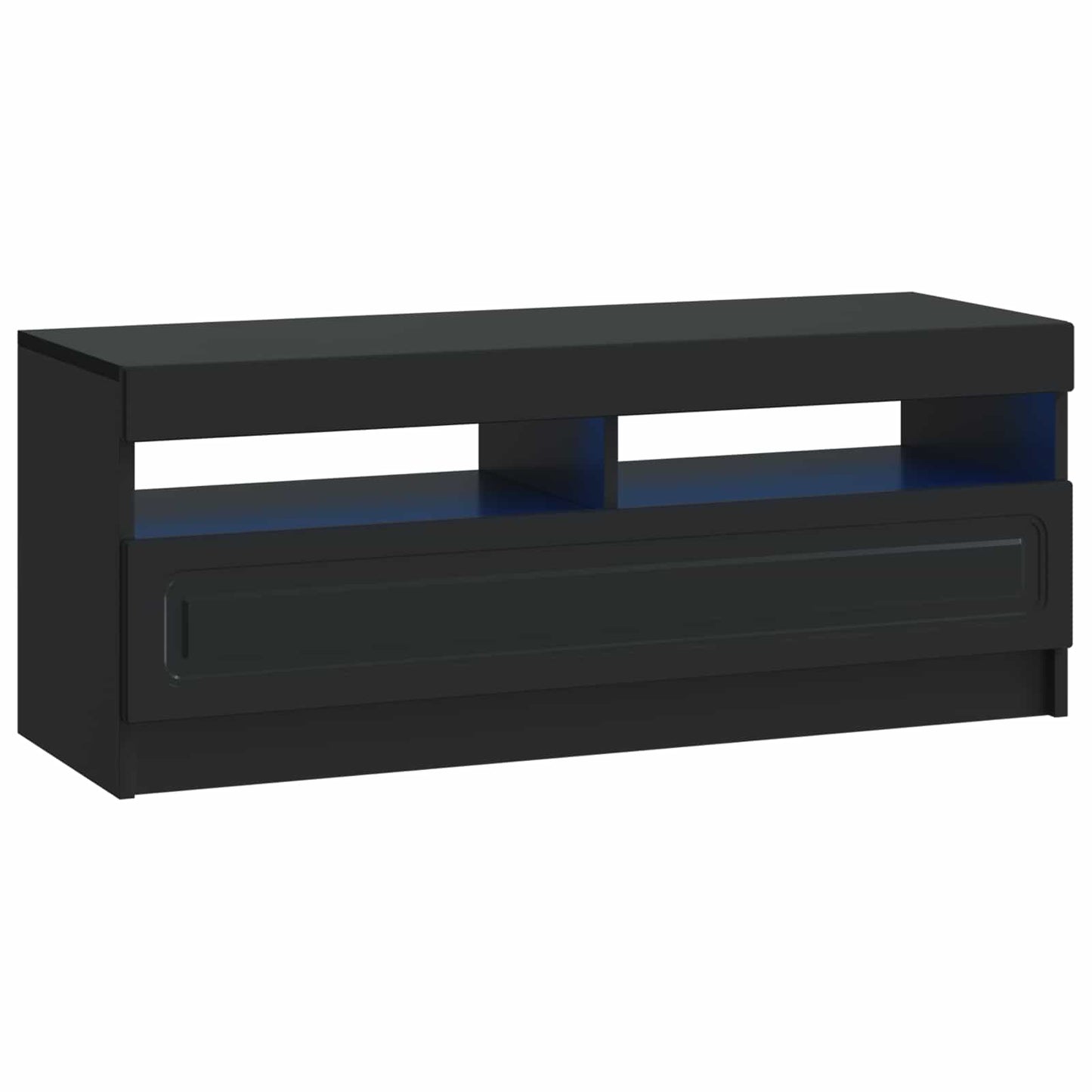 vidaXL 5 Τεμάχια LED Τηλεοπτικού Ντουλαπιού Μαύρο Επεξεργασμένο Ξύλο