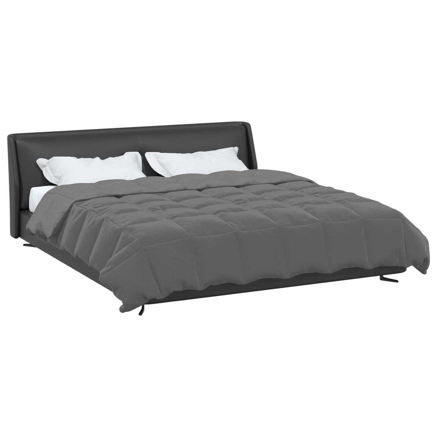 vidaXL Καλοκαιρινό Παπλωματοθήκη Ανοιχτό γκρι 200 x 240 cm Μικροΐνες