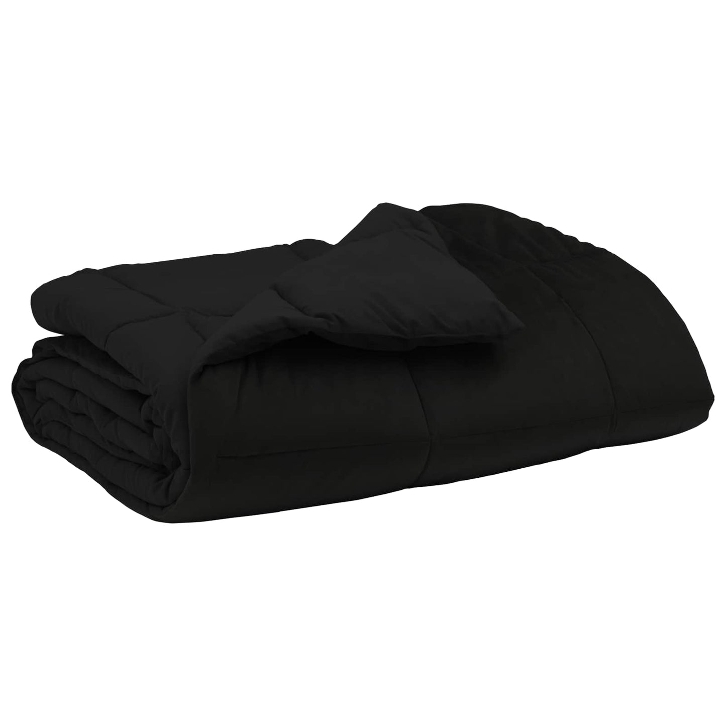 vidaXL Καλοκαιρινό Παπλωματοθήκη Μαύρο 140 x 200 cm Μικροΐνες