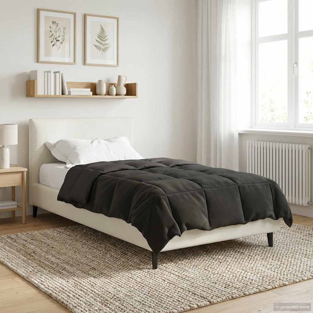 vidaXL Κουβέρτα ολόκληρου του χρόνου 155 x 220 cm 4 Εποχές Ανθρακί