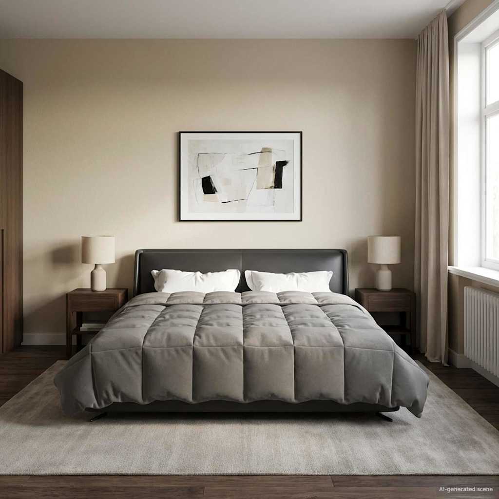 vidaXL Κουβέρτα ολόκληρου του χρόνου Ανοιχτό γκρι 200 x 200 cm