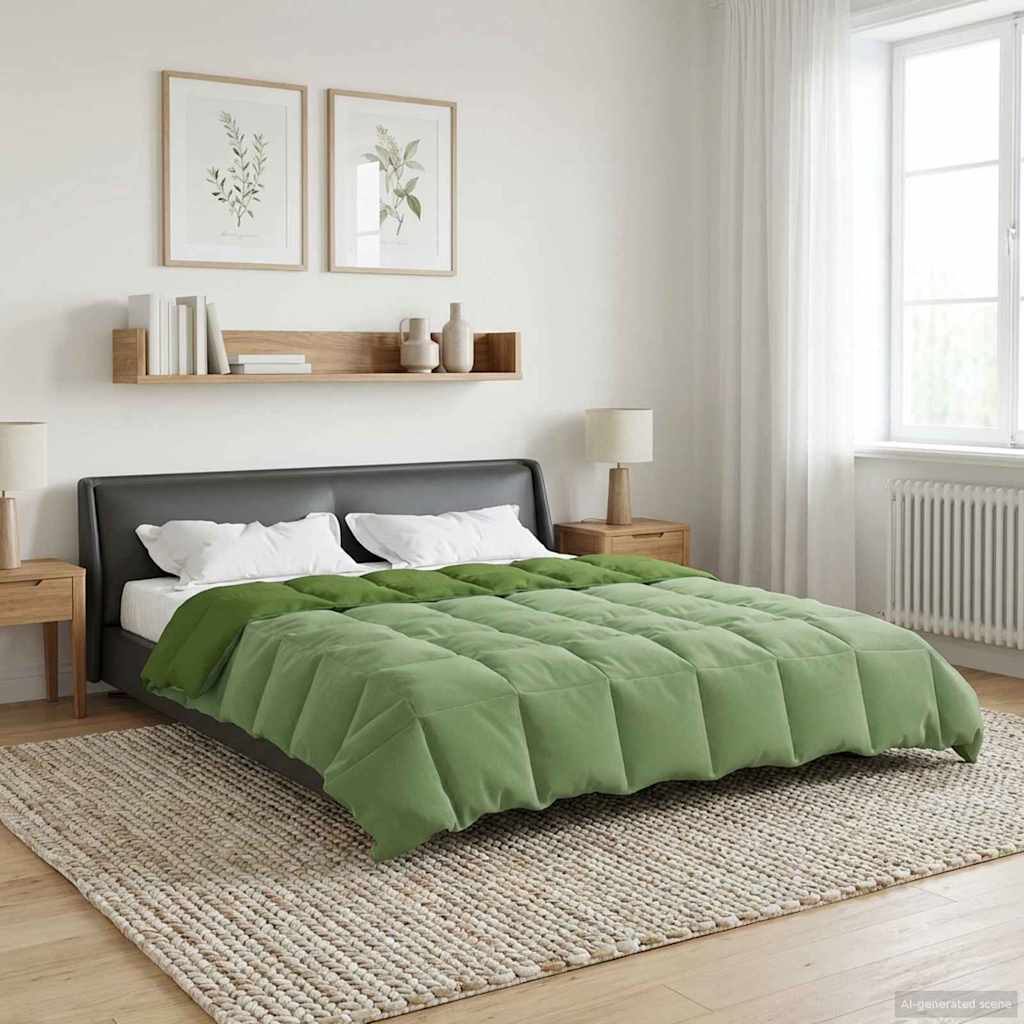 vidaXL Κουβέρτα ολόκληρου του χρόνου Πράσινο 240 x 260 εκ. Μικροΐνες
