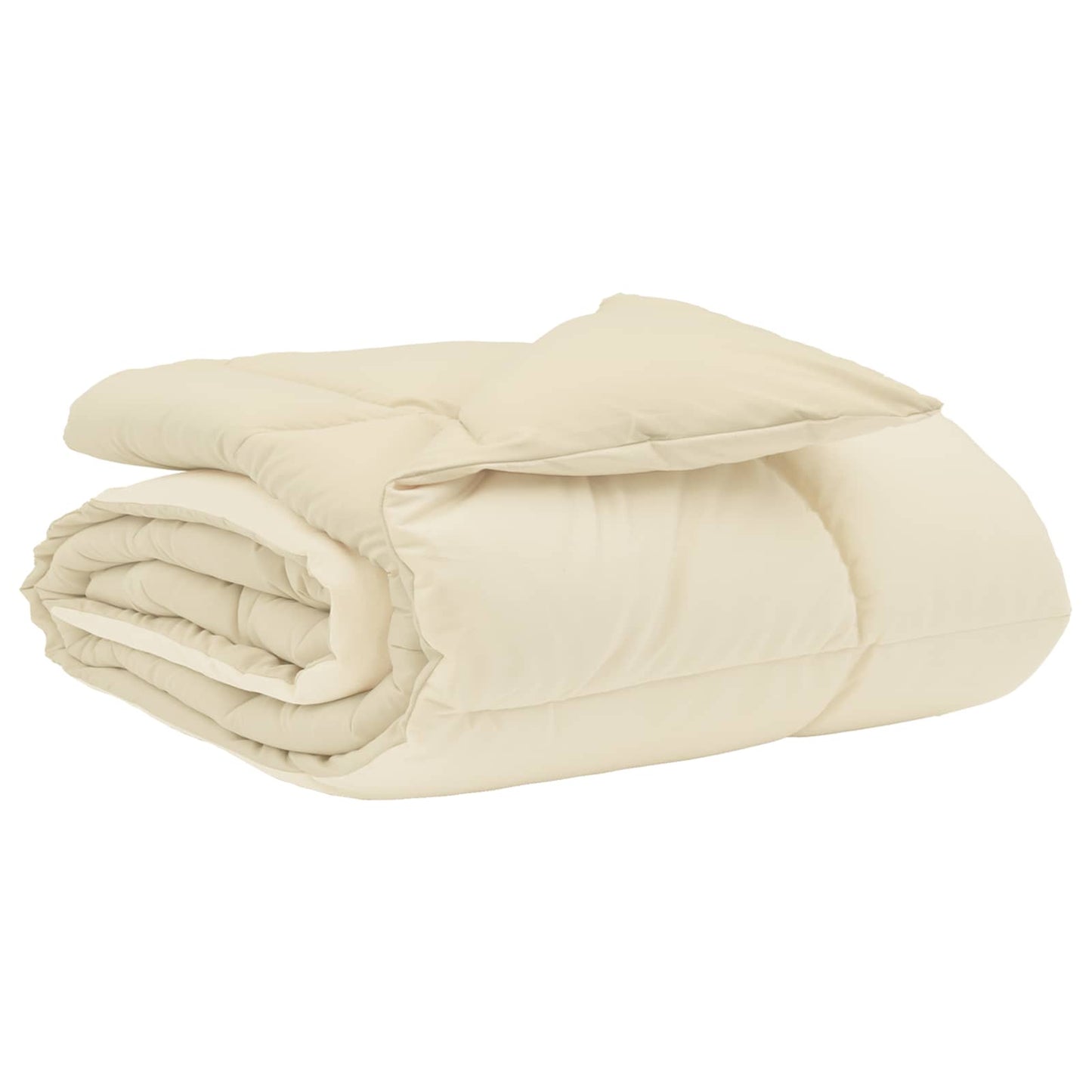 vidaXL Κουβέρτα ολόκληρου του χρόνου Κρεμ 220 x 240 cm Μικροΐνες