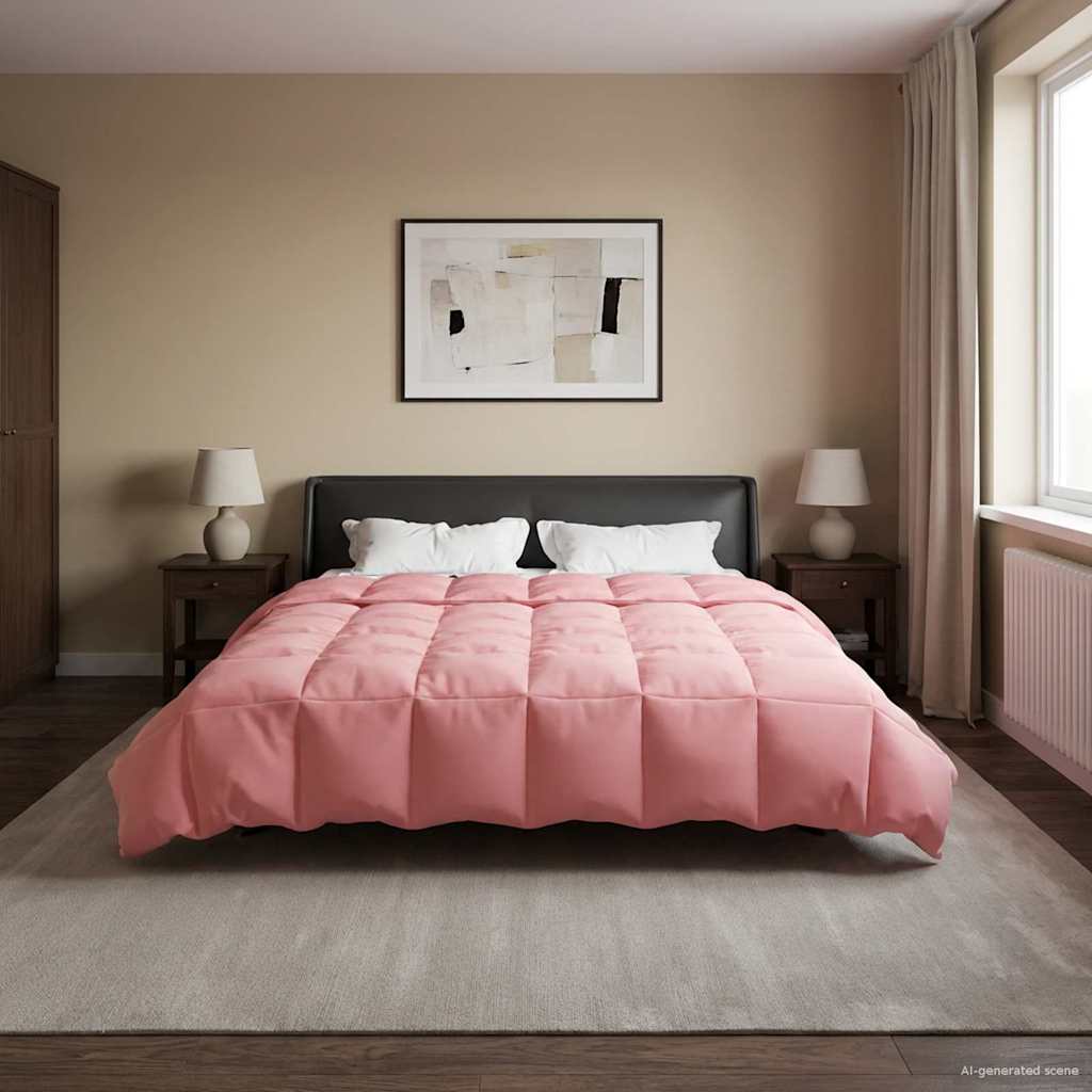 vidaXL Χειμερινό Παπλωματοθήκη Ουαντινγκ Ροζ 200 x 240 cm Μικροΐνες