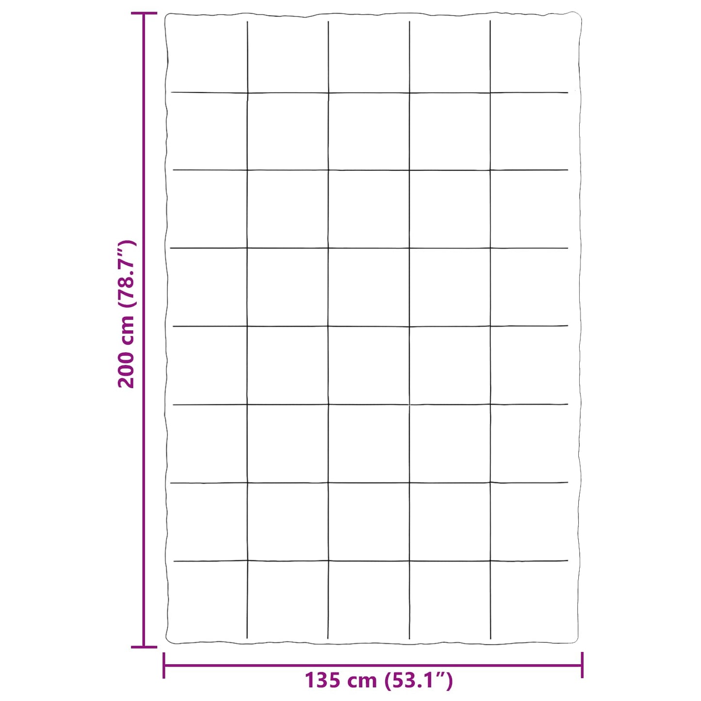 vidaXL Χειμερινό Παπλωματοθήκη Σκούρο Μπλε 135 x 200 cm Μικροΐνες