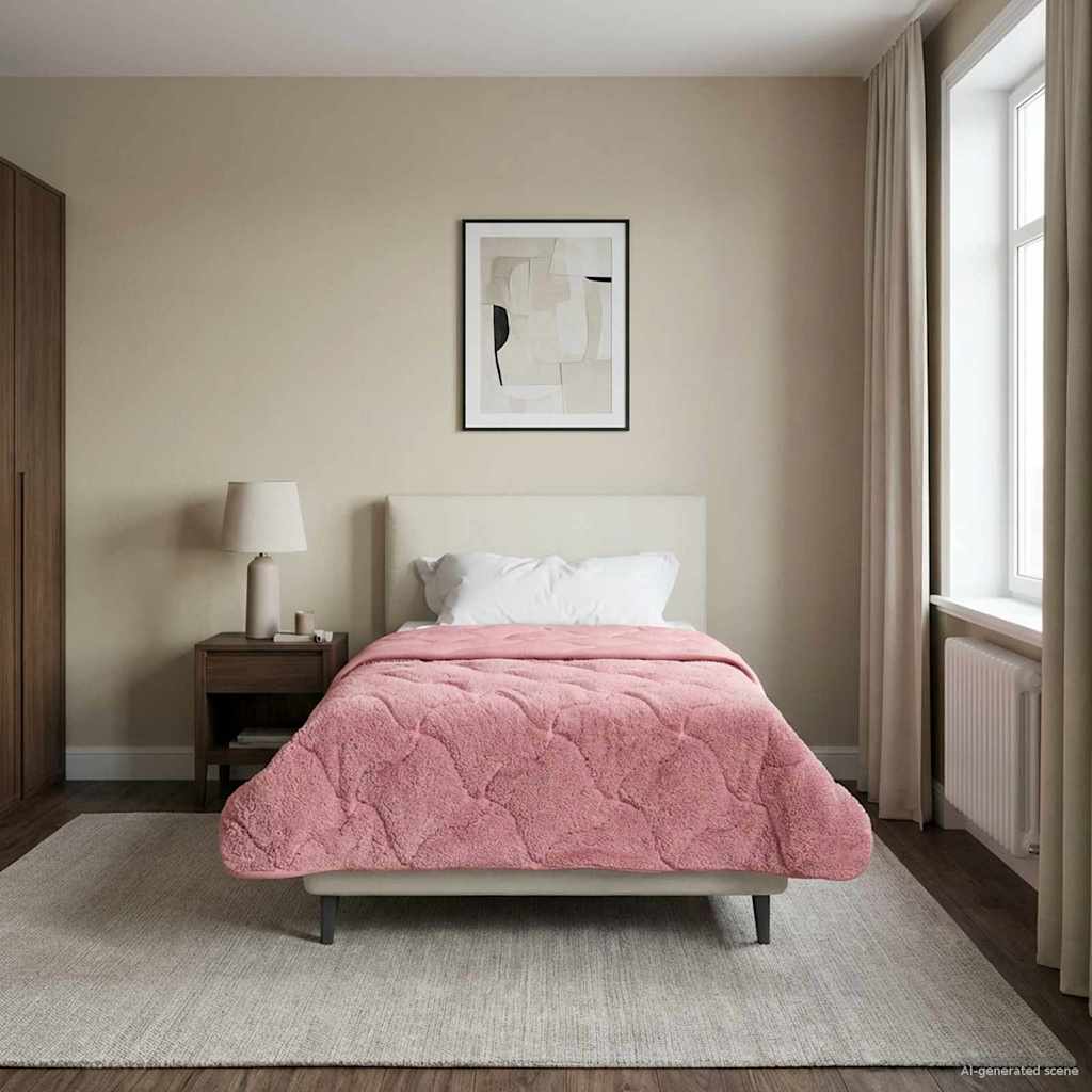 vidaXL Καλοκαιρινό Παπλωματοθήκη Ουαντινγκ Ροζ 140 x 220 cm