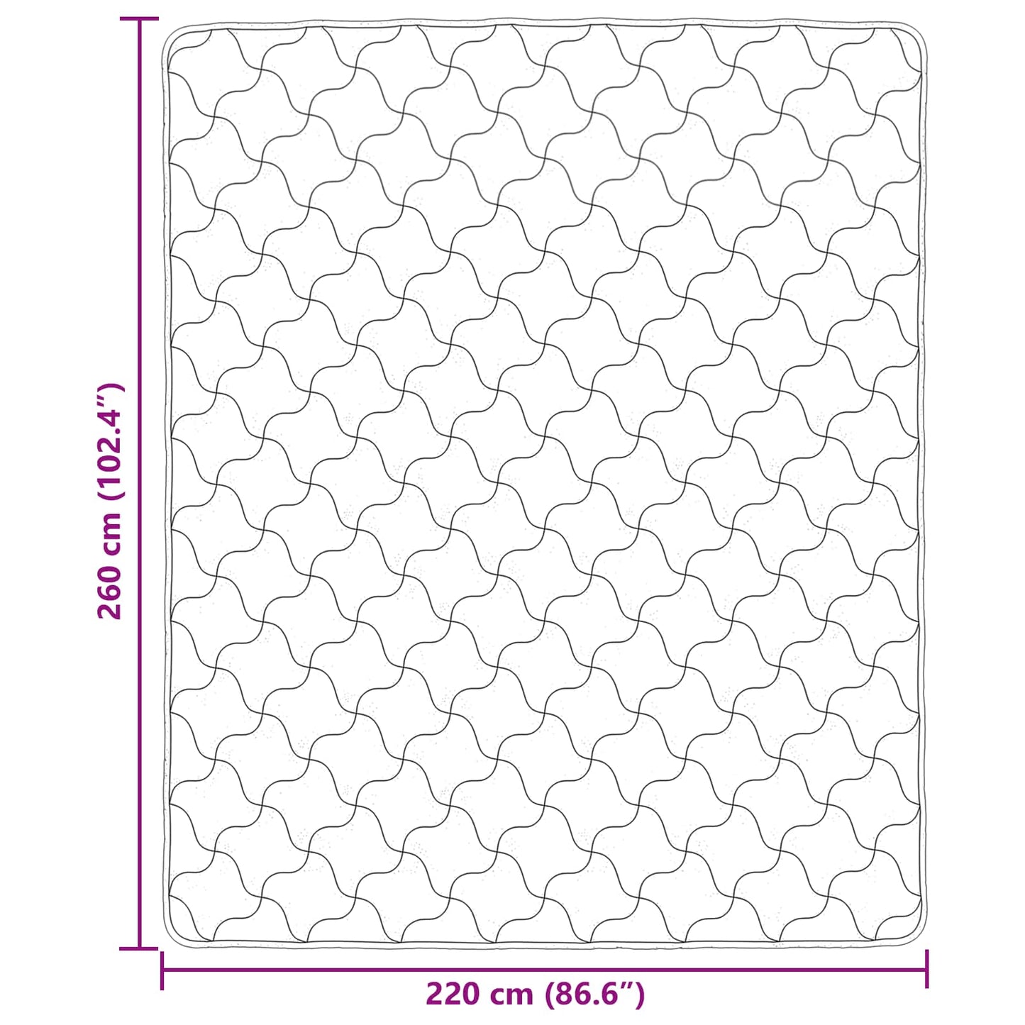 vidaXL Καλοκαιρινό Παπλωματοθήκη Ουαντινγκ Taupe 220 x 260 cm